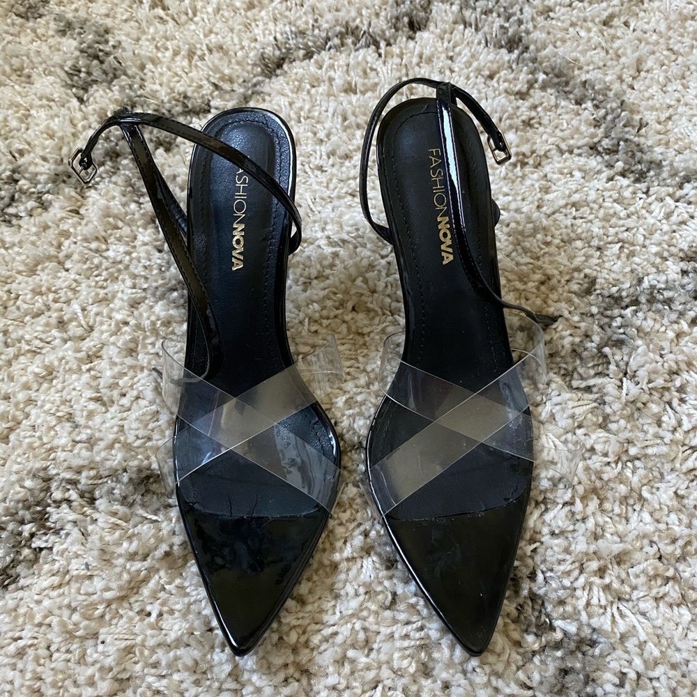 Black Heels - Worn Once - Size 9
